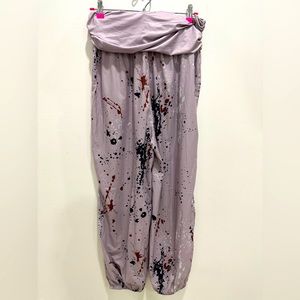 Harem “Paint Splatter” Flowy Pants